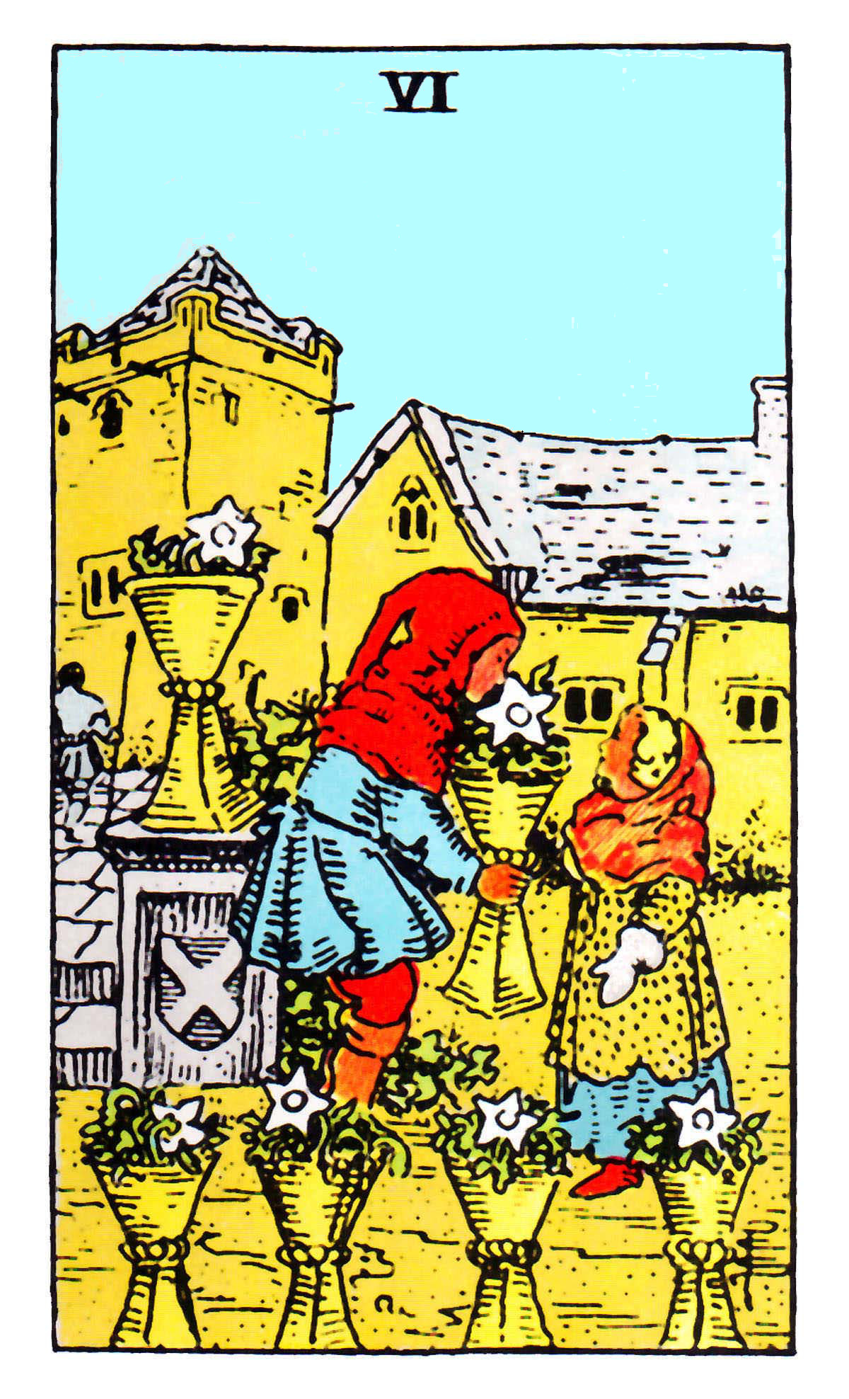 Carta de Tarot Seis de Copas