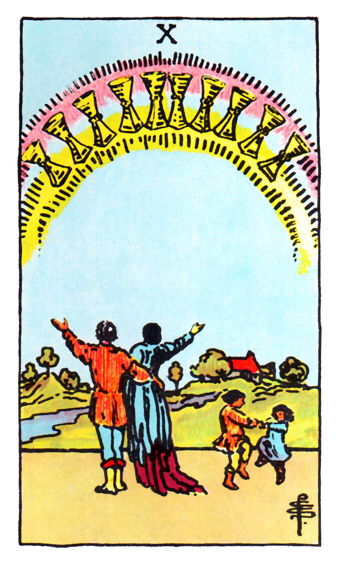 Carta de Tarot Dez de Copas