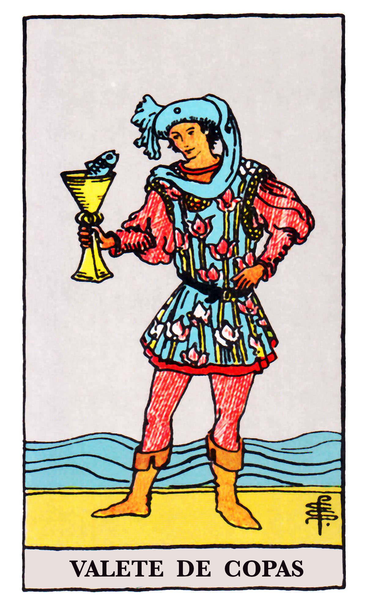 Carta de Tarot Pajem de Copas