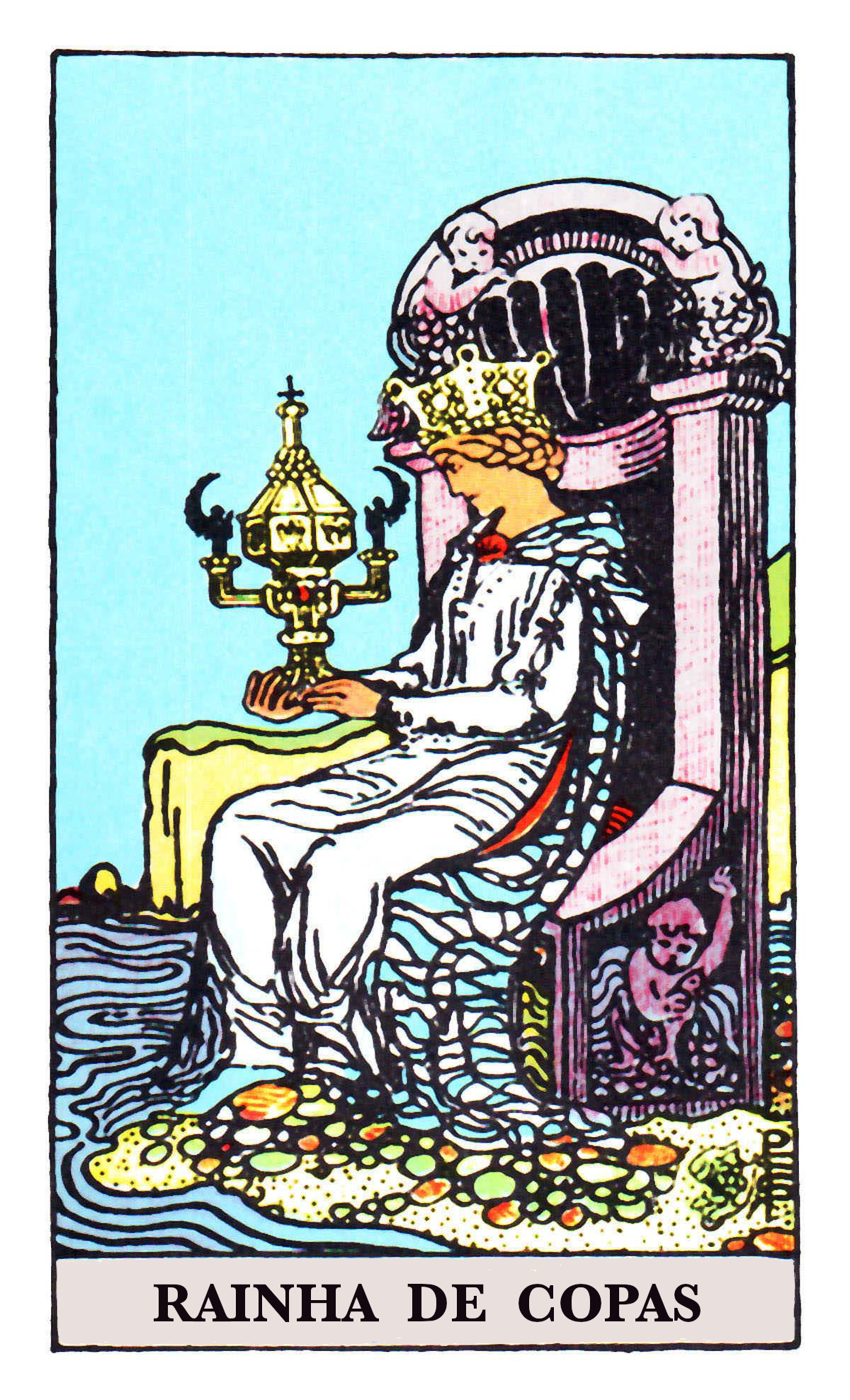 Carta de Tarot Rainha de Copas