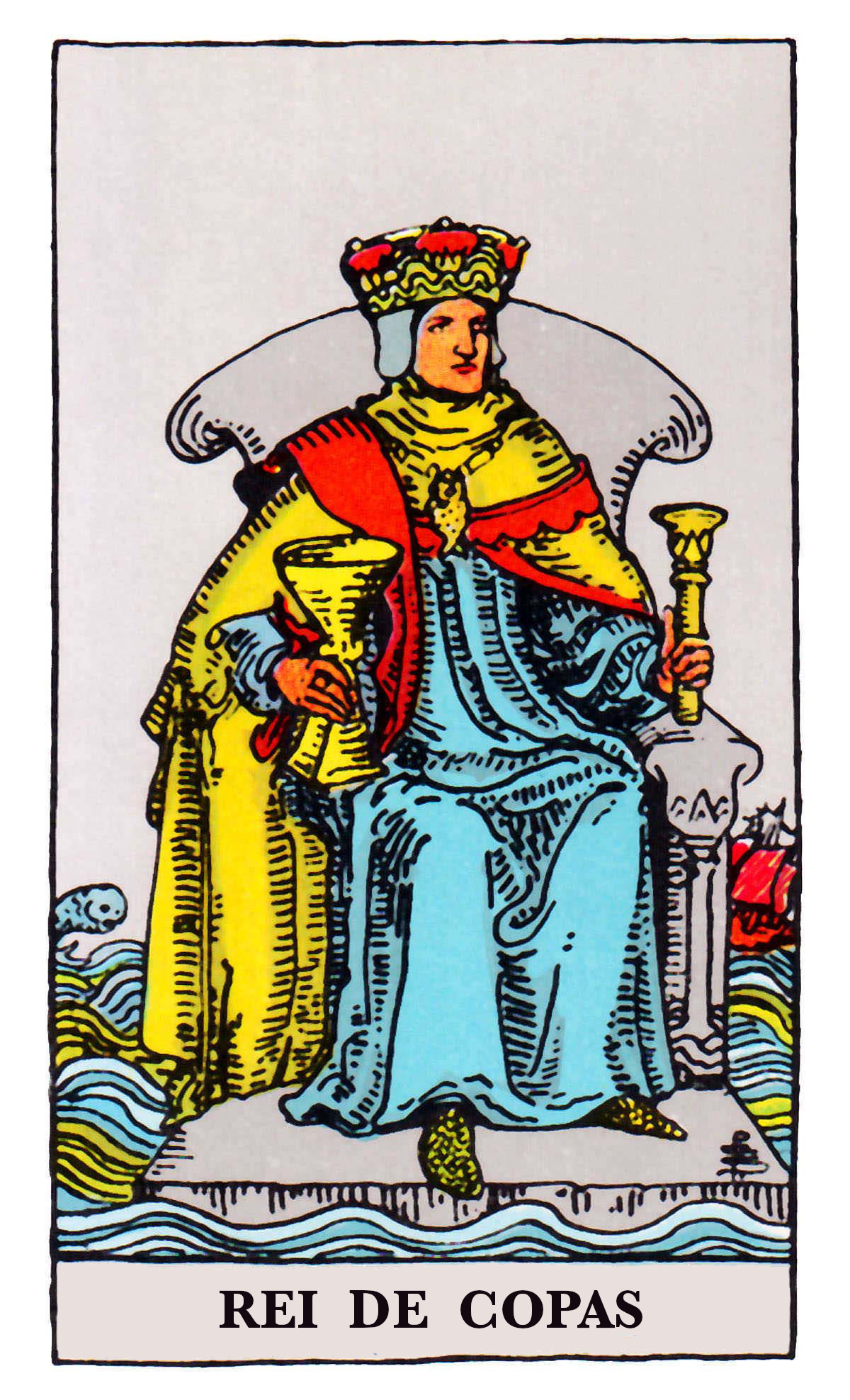 Carta de Tarot Rei de Copas