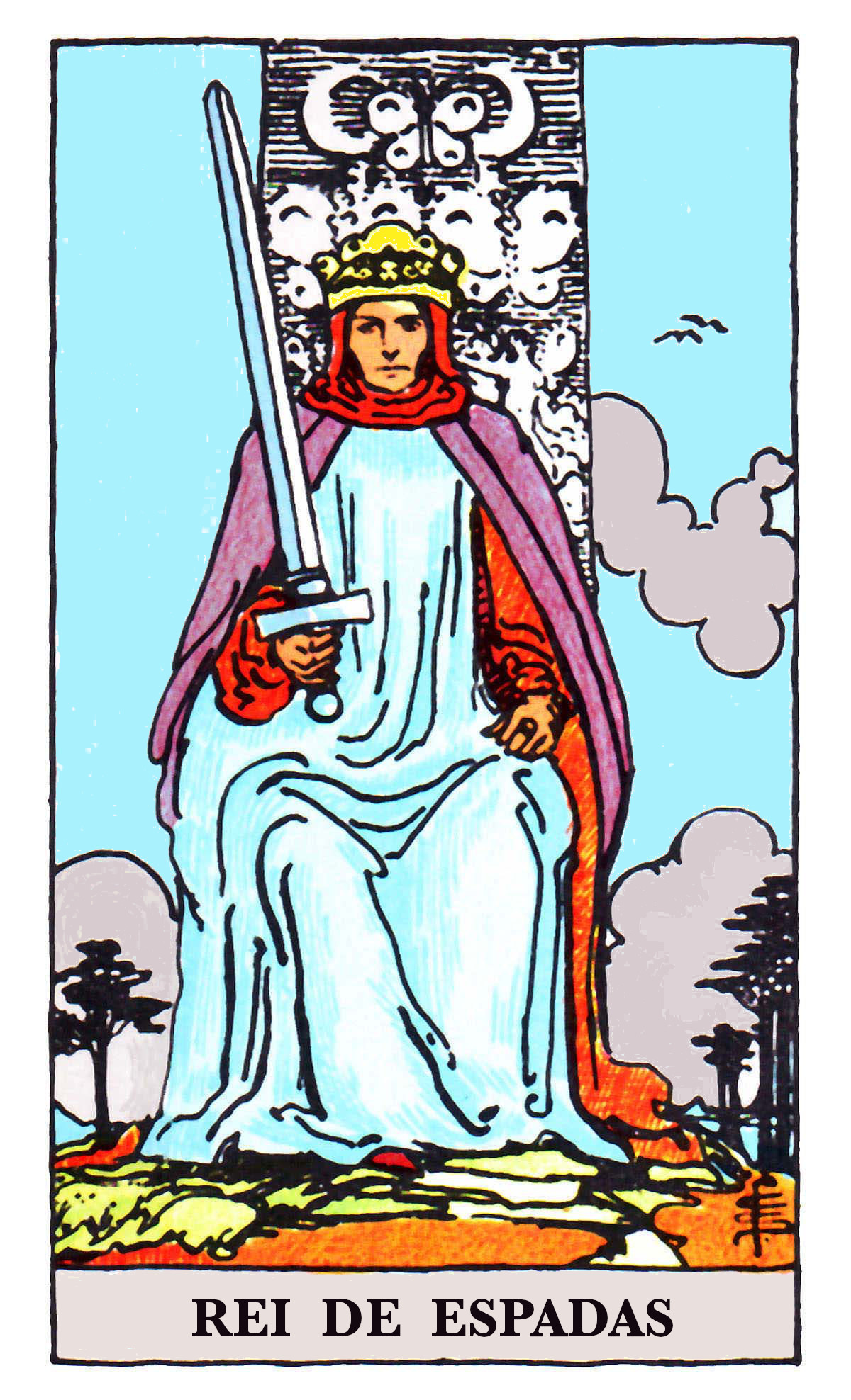 Carta de Tarot Rei de Espadas