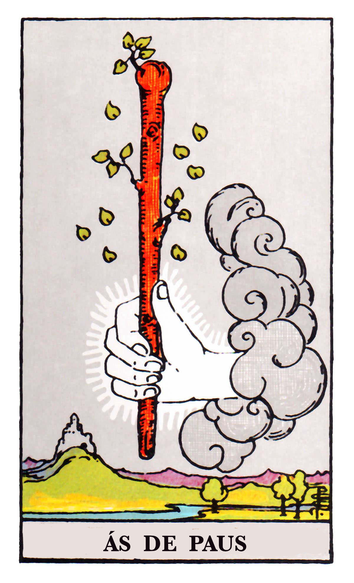 Carta de Tarot Ás de Paus