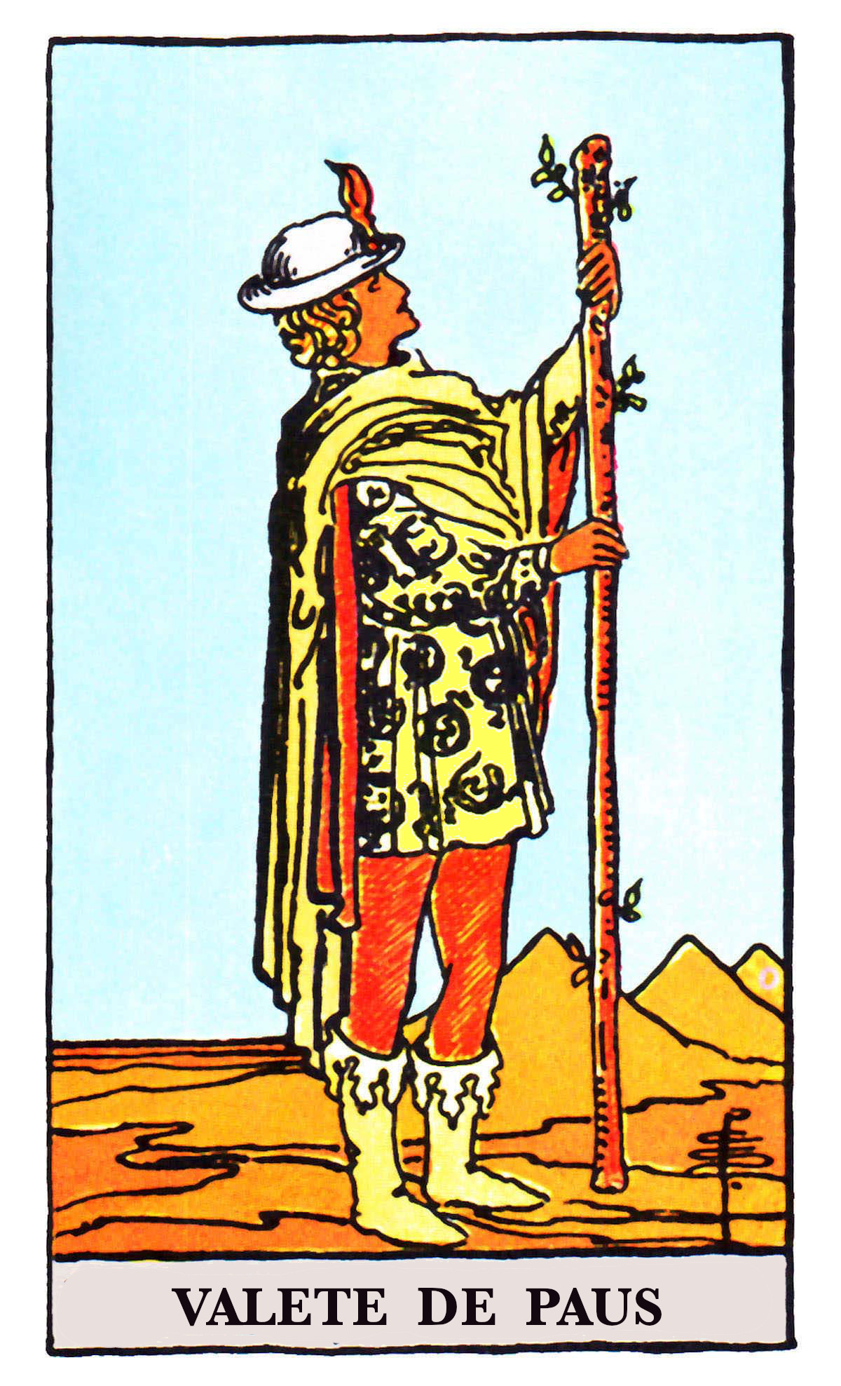 Carta de Tarot Pajem de Paus