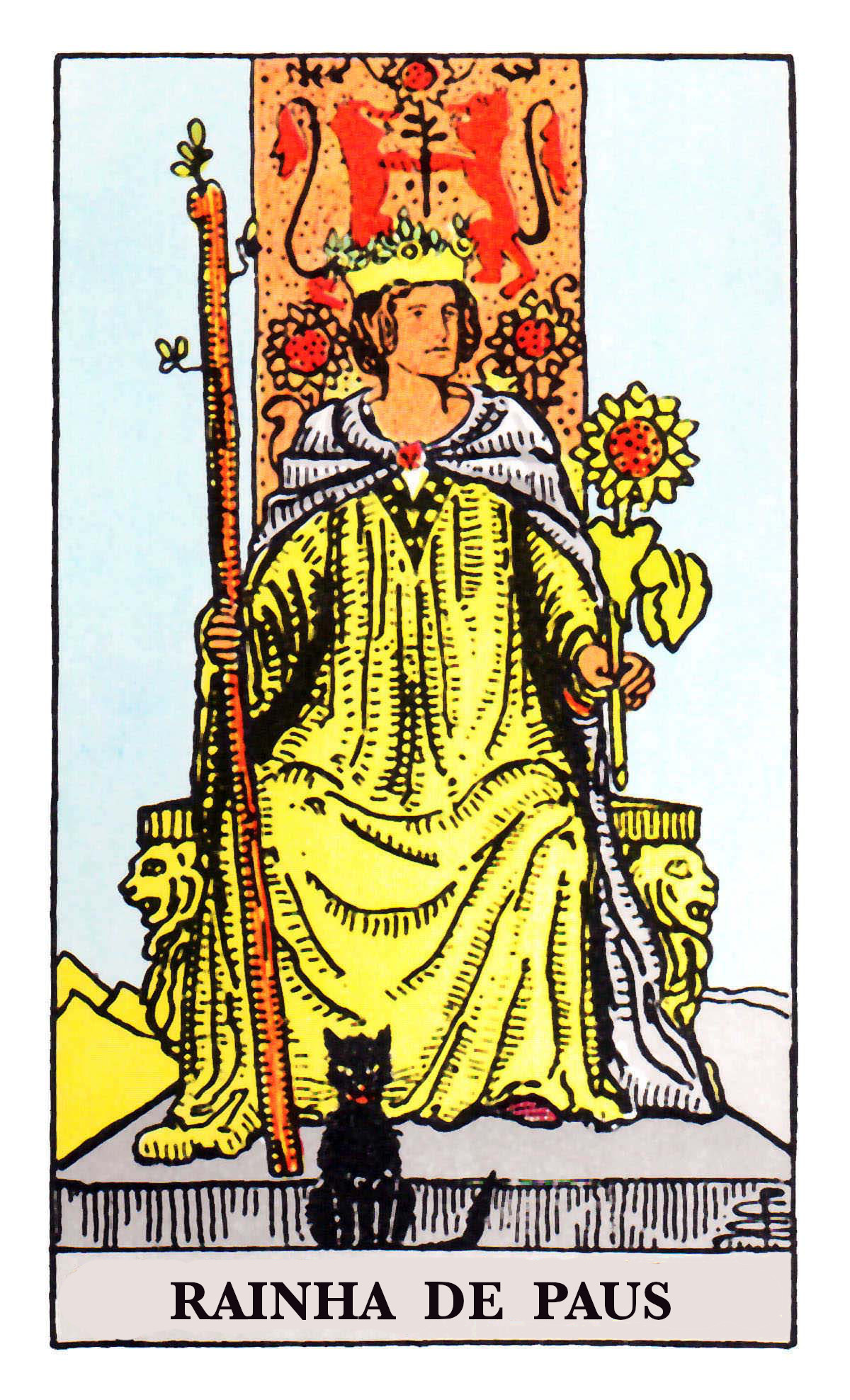 Carta de Tarot Rainha de Paus