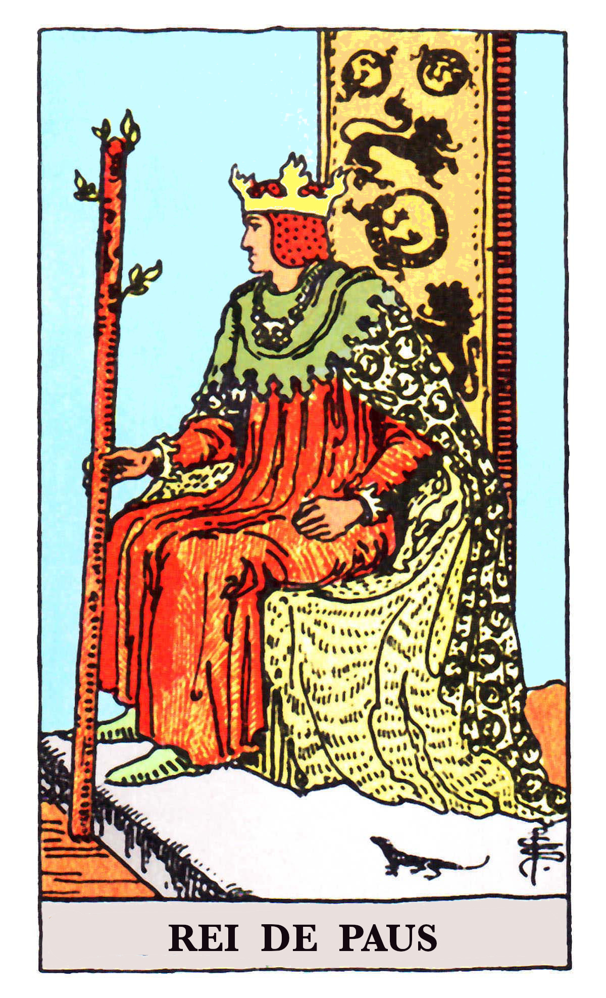 Carta de Tarot Rei de Paus